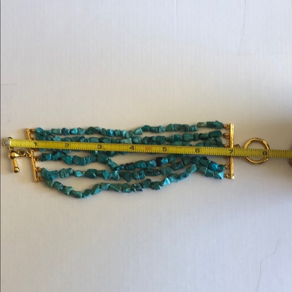 Kenneth Jay Lane Turquoise Bracelet New - Picture 5 of 6
